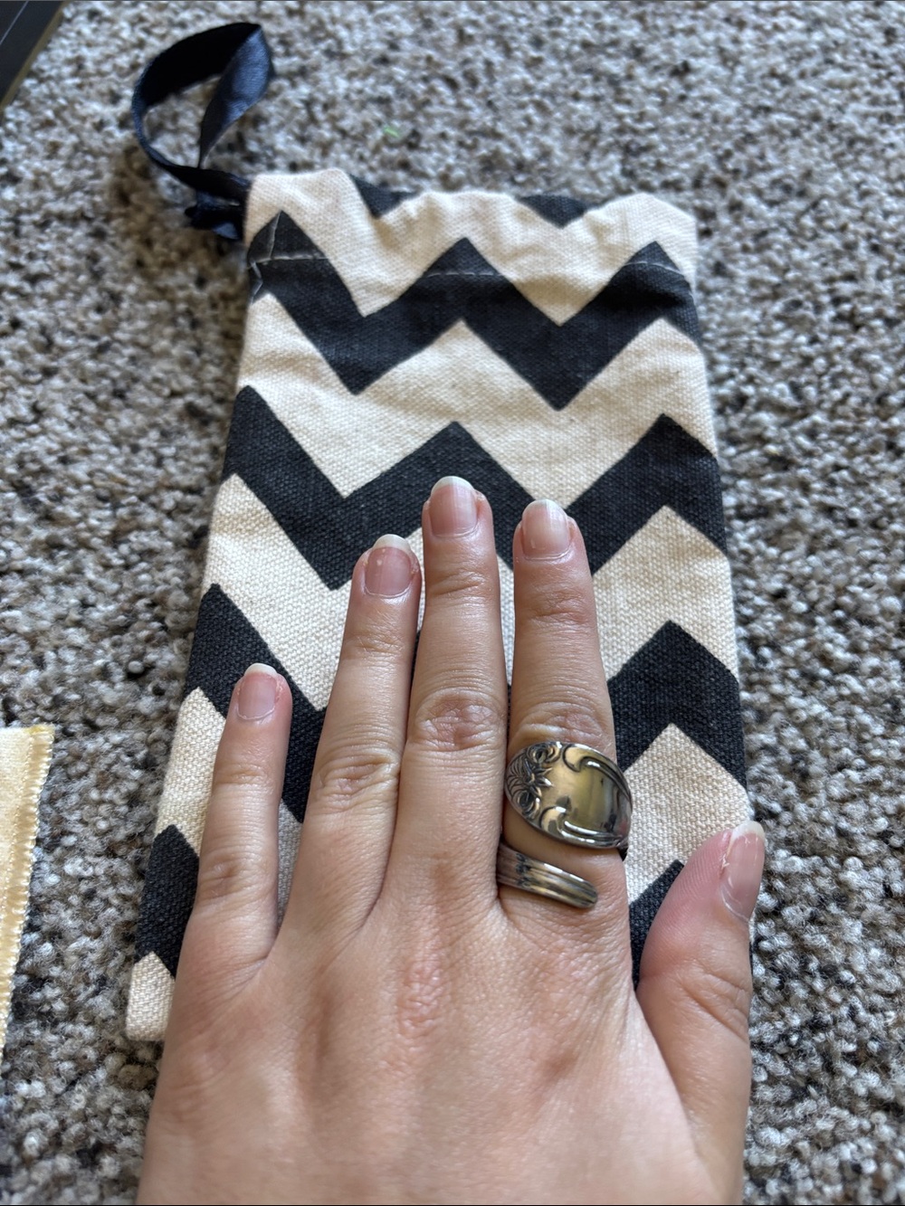 Sterling Silver Spoon Wrap Ring - Silver
